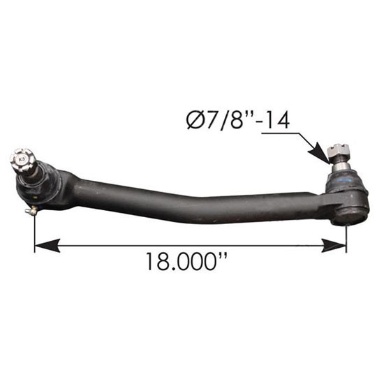 18 Inch C To C Drag Link Replaces 14-18528-000 For Freightliner Cascadia 113, 125