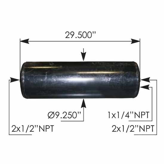 Steel 6.437 Gallon Air Tank Primary - A12-11924-002 For
