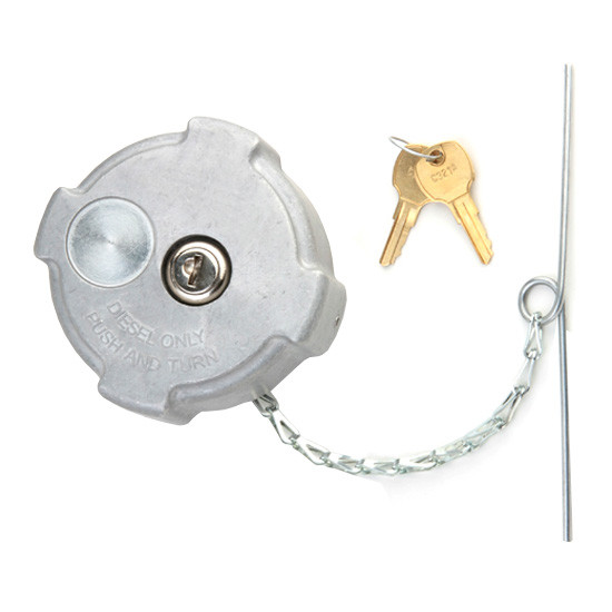 BESTfit Aluminum Non-Vented Locking Push-N-Twist Fuel Cap Replaces 03-34466-002 For Freightliner W/ Rectangular Tank