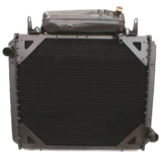 Freightliner Classic XL 4 Row Copper Brass Radiator W/ Surge Tank & Frame Replaces OE A0512800001, A0516366001 By TPHD