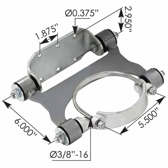 BESTfit Exhaust Bracket Replaces A04-31118-000 For Freightliner M2-112, Century, Columbia