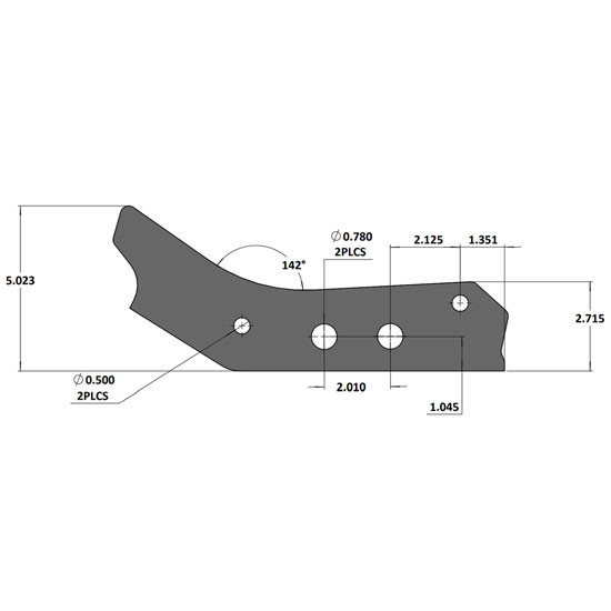 CSM Steel Exhaust Bracket Adapter For Freightliner Coronado
