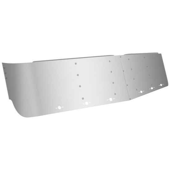 Stainless Steel Drop Visor W/ 6 Slotted Light Holes On Bottom Of Visor