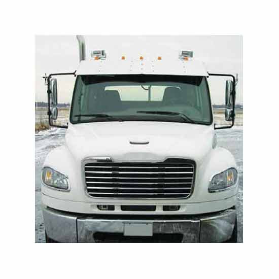 Freightliner M2, 108SD, 114SD 13.5 Inch Stainless Steel Drop Visor
