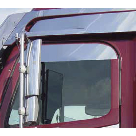 6 Inch Stainless Steel Chop Top Door Window Panels For Freightliner Century, Columbia 112, 120