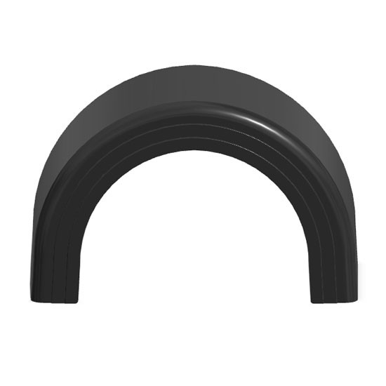 48.5 Inch Fiberglass Wide Trim Full Radius Fender For Freightliner Airliner Suspension (Set Of 4)