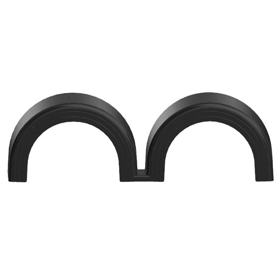 102 Inch Fiberglass Double Hump Fender For Freightliner Airliner Suspension