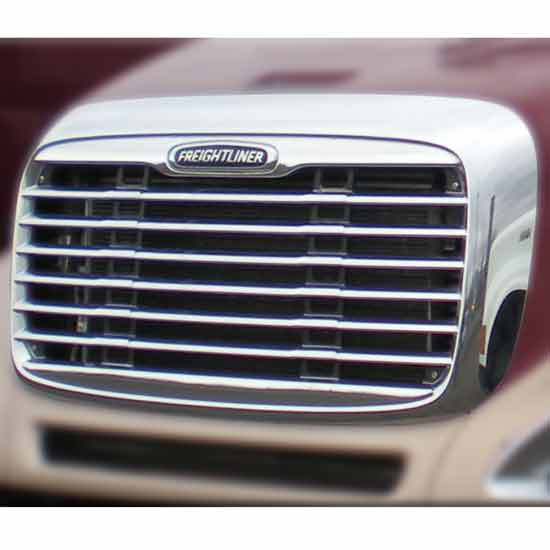 BESTfit Chrome Plastic Grille With Bug Screen For Freightliner Columbia 112, 120, 120 Glider