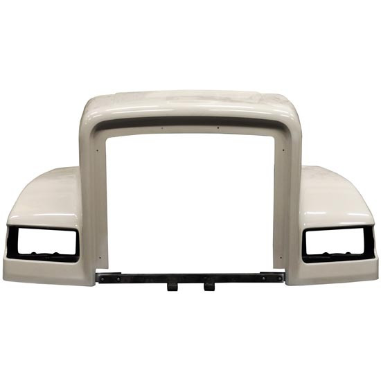 Freightliner FLD120 SBA Hood Fiberglass By Jones Performance Replaces A17-12443-003, A17-12442-002, A17-12443-004