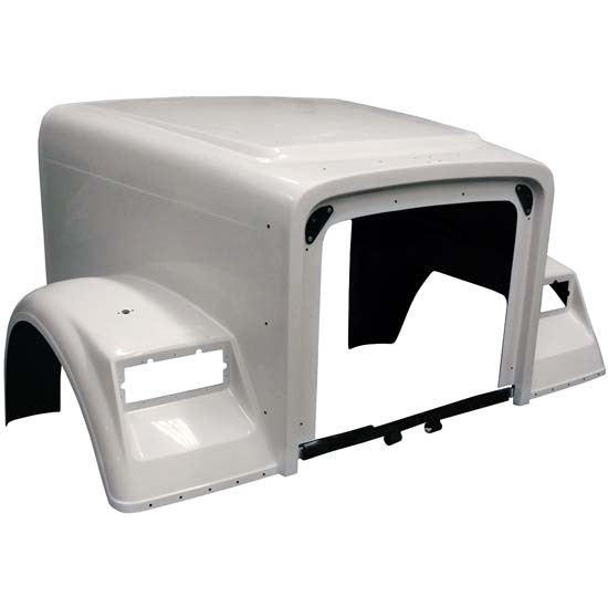 Freightliner Classic 120 Short Hood Fiberglass by Jones Performance Replaces A17-12331-000, A17-12335-000, A17-12335-001
