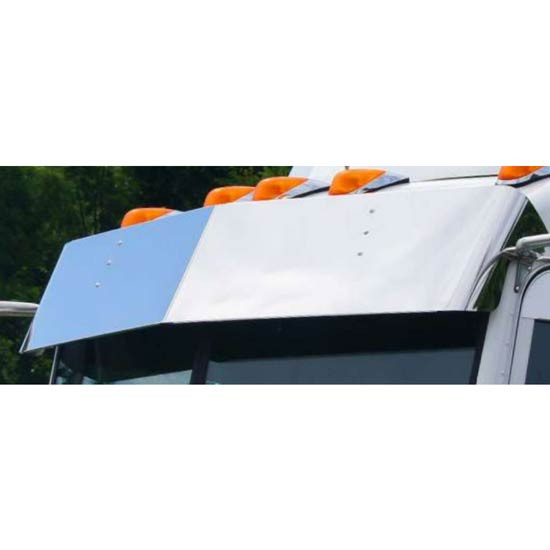 15 Inch Paintable Galvanized Steel Drop Visor For Peterbilt 386, 388, 389