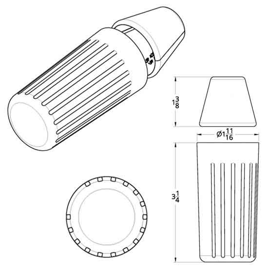 Chrome Plastic Turn Signal Switch Handle Cover For Freightliner Cascadia 113, 125