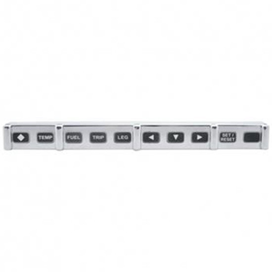 Chrome Plated Button Panel Trim Cover W 10 Cutouts