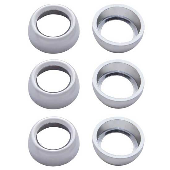 Chrome Toggle Switch Nut Cover For Freightliner (Pack Of 6)