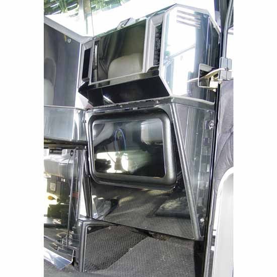 RoadWorks Stainless Steel Lower Left Kick Panel, Passenger Side For Freightliner
