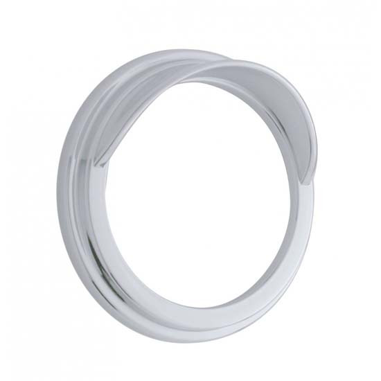 Chrome Plated Plastic Gauge Bezel W/ Visor For Freightliner FLD 112 SBA & FLD 112 SFA