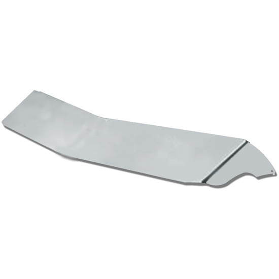 Stainless Steel 16 Inch Drop Visor For Peterbilt 587 W/ Raised Roof