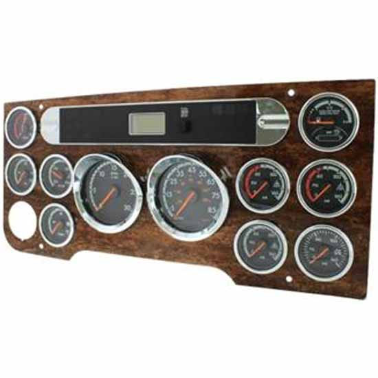 Chrome Speedometer & Tachometer Gauge Bezel W/ Visor For Freightliner Cascadia
