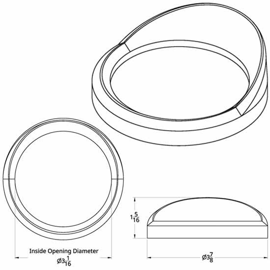 Chrome Speedometer & Tachometer Gauge Bezel W/ Visor For Freightliner Cascadia