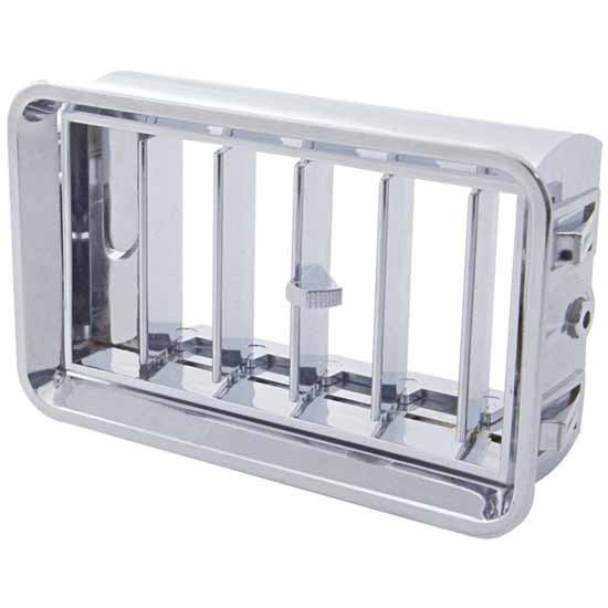 Chrome Plastic AC Vent Without Louvers For Freightliner Classic & FLD