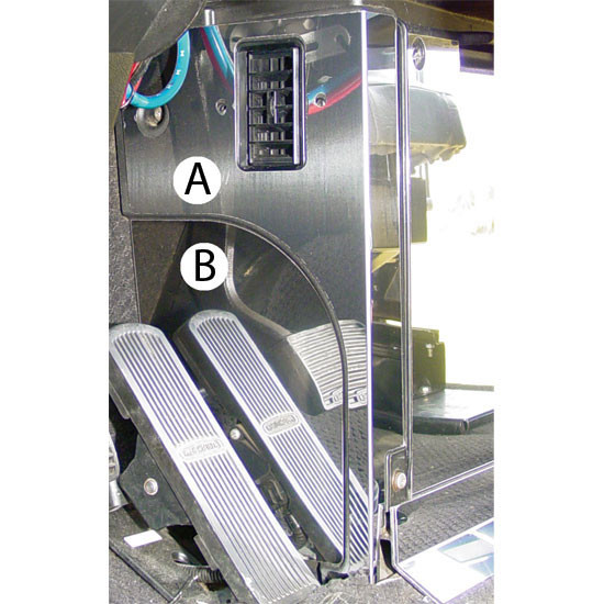 Turnpike Truck Trim SS Fuse Panel w/ Vent Hole & Side Up Driver Side For Freightliner