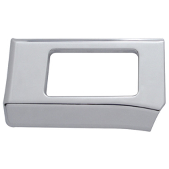United Pacific 3-Hole Rocker Switch Panel - Bottom Left - Chrome Plastic For Freightliner Century