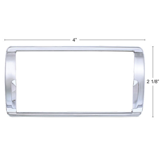 Chrome 4 Switch Trim Panel For Freightliner Cascadia 116 & 126