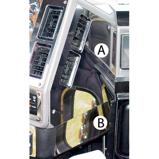 RoadWorks Stainless Steel Trim For Freightliner FL Passenger Side