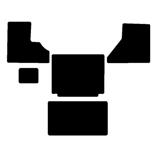 Black Front, Middle, Sleeper & Floater Floor Mats For Freightliner Century, Columbia & Coronado