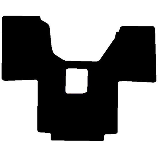 Black Front Floor Mats For Freightliner Coronado W/ Manual Transmission