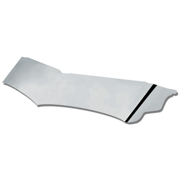 14 Inch Stainless Steel Wicked Drop Visor For Peterbilt 379, 385, 386, 388, 389, 389 Glider