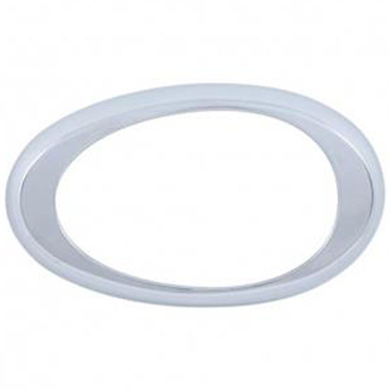 Chrome Light Bezel W/ wide Flange For Freightliner Sleeper