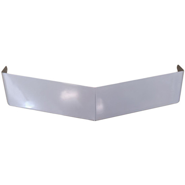 11 Inch Stainless Steel Drop Visor For Peterbilt 379 Flat Top W/ Cab-Mounted Mirrors 11 Inch Stainless Steel Drop Visor For Peterbilt 379 Flat Top W/ Cab-Mounted Mirrors