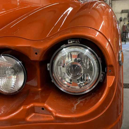 CSM 7 Inch Round Headlight Adapter Plate For Freightliner Coronado