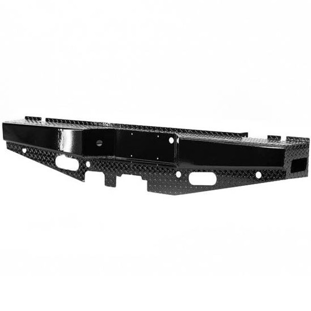 Black Steel Rear Sport Bumper For Ford F250, F350 Super Duty 2017-2020