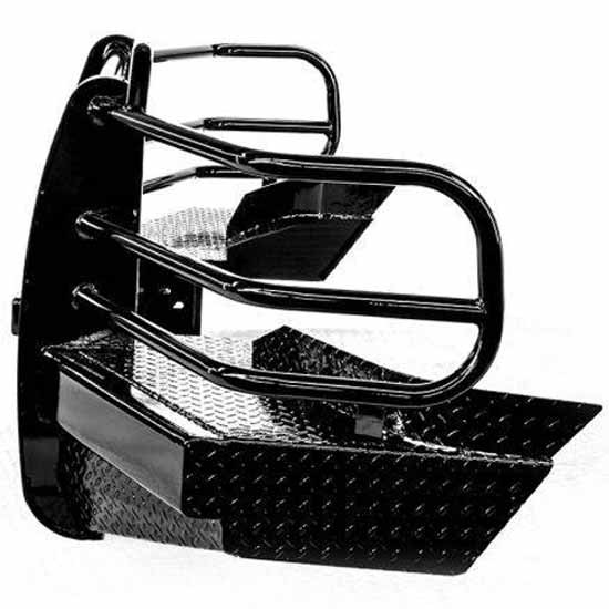 15K Winch-Ready Front Sport Bumper W/ Grille Guard For Ford F250, F350, F450, F550, Excursion 1999-2004
