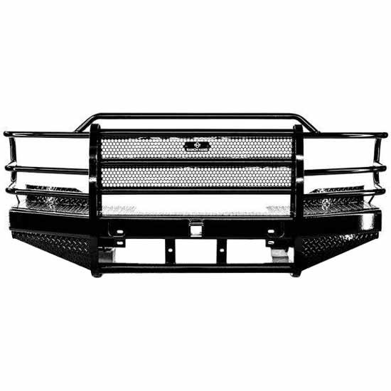 15K Winch-Ready Front Sport Bumper W/ Grille Guard For Ford F250, F350, F450, F550, Excursion 1999-2004
