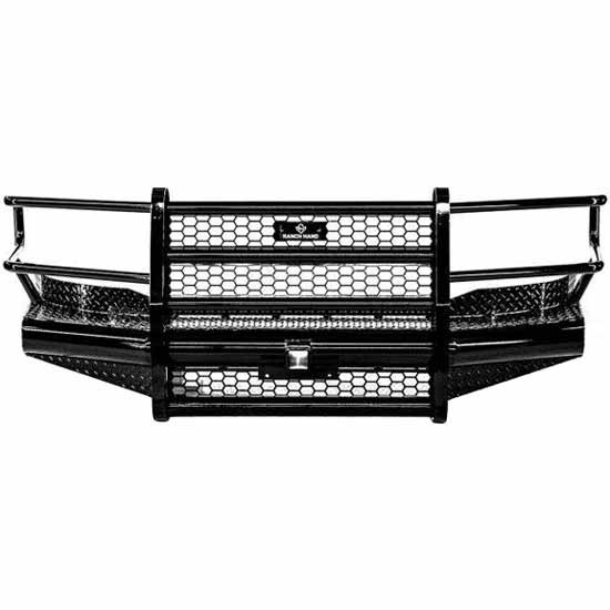 Legend Series Black Steel Front Bumper W/ Grille Guard For Ford F150, F250, Expedition