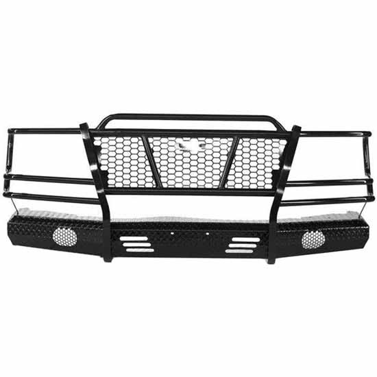 Summit Series Black Powder-Coated Steel Front Bumper W/ Grille Guard For Ford F150 2006-2008