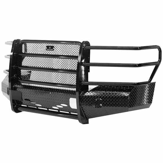 Summit Series Black Steel Front Bumper W/ Grille Guard For Ford F250, F350, F450, F550 Super Duty 2011-2016