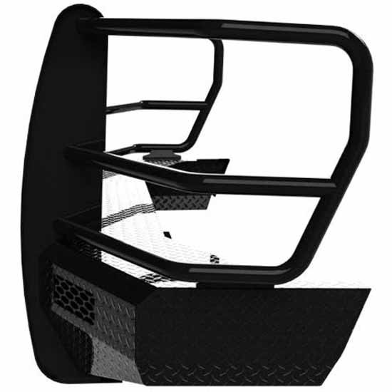 Summit Black Powder-Coated Steel Front Bumper W/ Grille Guard For Ford F250, F350, F450 Super Duty