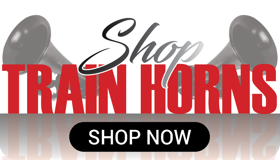 What train horn options are available from 4 State Trucks? A: Loud and durable horns designed for trucks