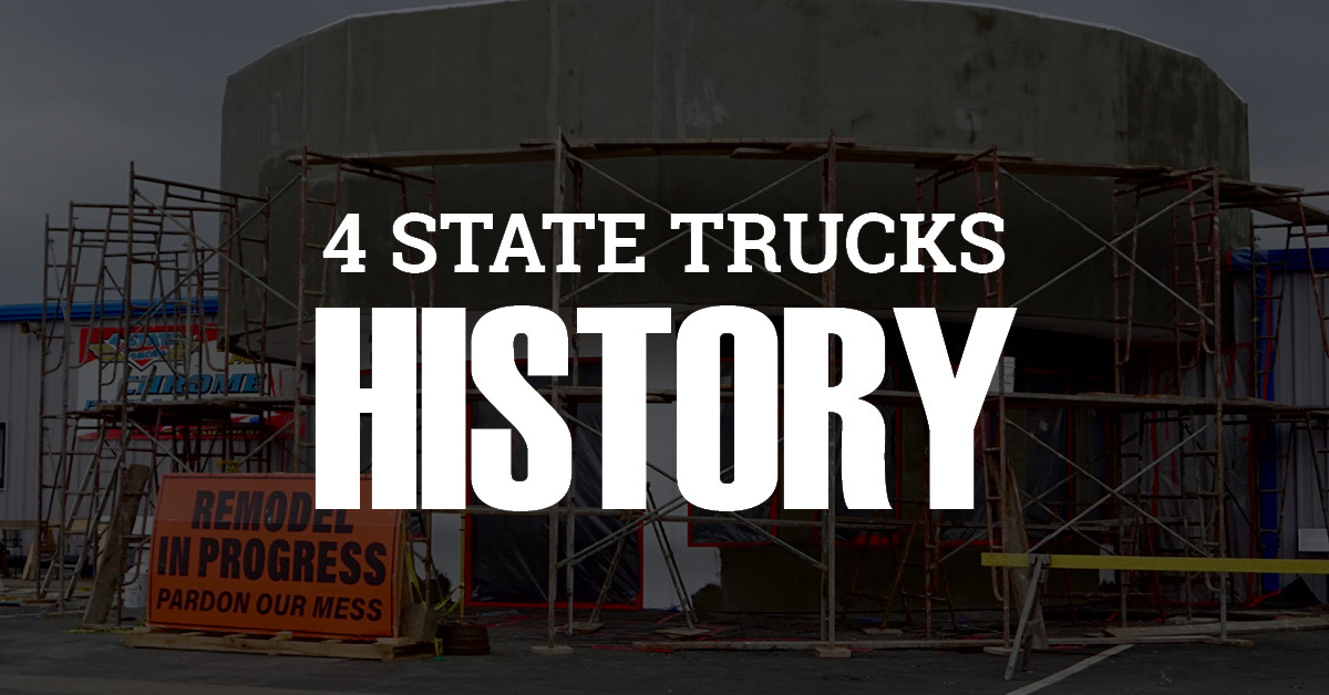 4 State Trucks History banner linking to the company’s History page highlighting its legacy and evolution in the truck parts industry