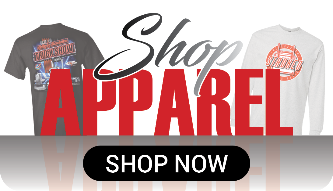 What apparel gift options are available from 4 State Trucks? A: Hats, hoodies, shirts, and branded clothing