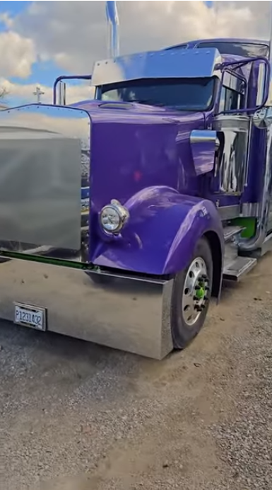 Kenworth W900L truck customized by 4 State Trucks for Mike Parrish, showing the nearly completed project