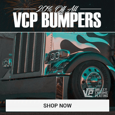 20% off VCP heavy-duty stainless steel bumpers for semi trucks