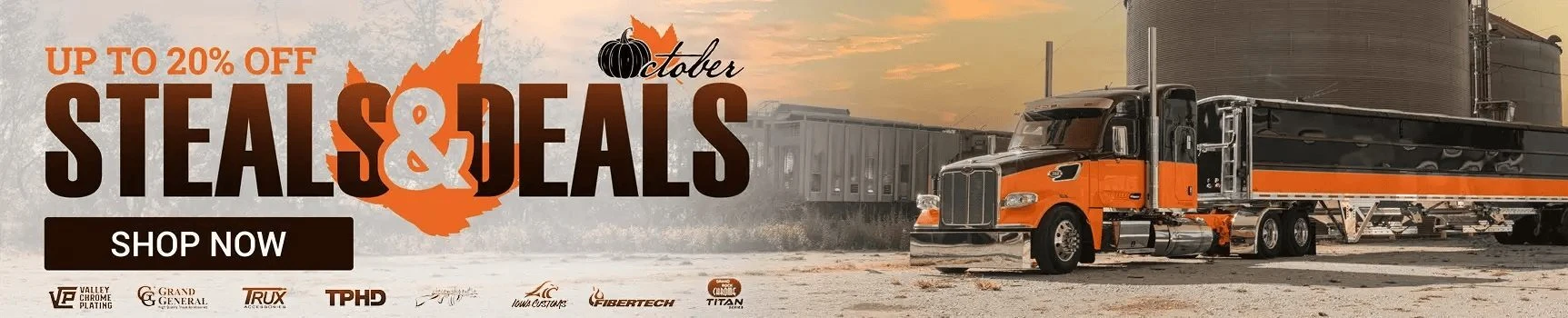 Chrome Rush countdown – 14% off semi truck parts and chrome accessories at 4 State Trucks