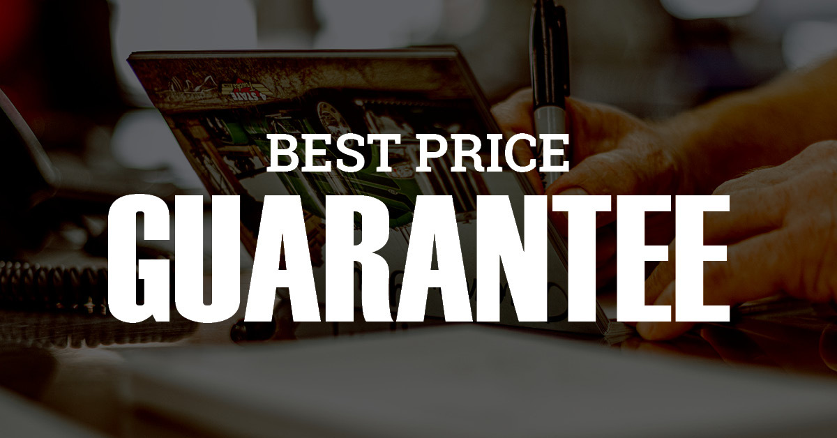 Best Price Guarantee banner linking to 4 State Trucks page promising lowest prices on aftermarket and custom truck parts