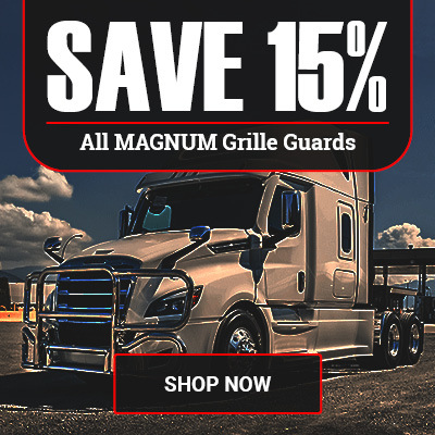 Save 15% on All Magnum Grille Guards at 4 State Trucks – Heavy-Duty Front-End Protection for Semi Trucks