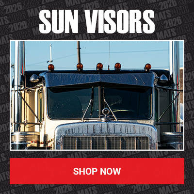 Shop semi truck sun visors – huge mats sale up to 20% off at 4 State Trucks